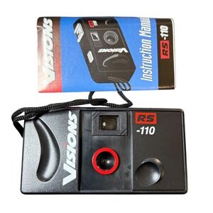 Visions RS-110 Film Camera Vintage Point &‎ Shoot 110 Pocket Camera w Manual